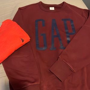 Gap crew neck sweater with a nautica tee